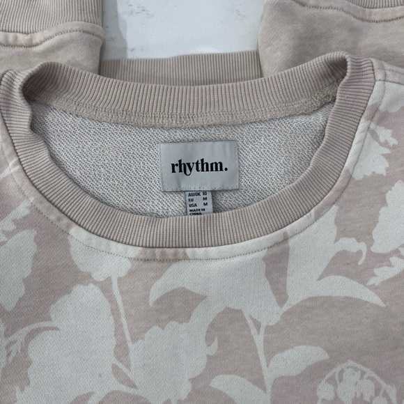 Rhythm Cream Floral Crew Neck Sweater - Picture 3 of 4